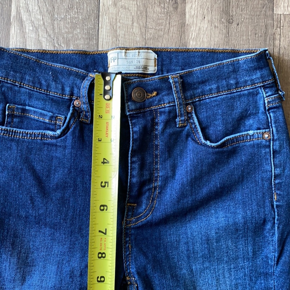 Free people blue jeans size 26 - Picture 8 of 11